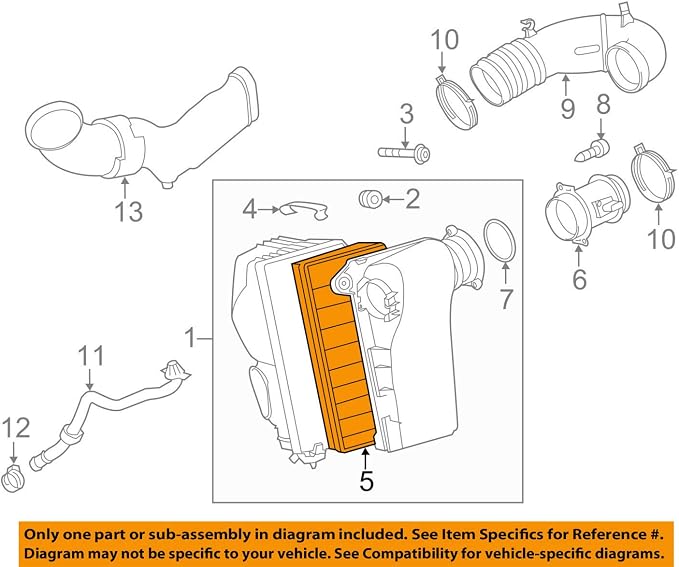 Volkswagen 7P0 129 620 A, Air Filter by Volkswagen
