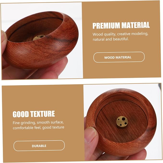 Solid Wood Incense Burner Decorative Tray - Image 4