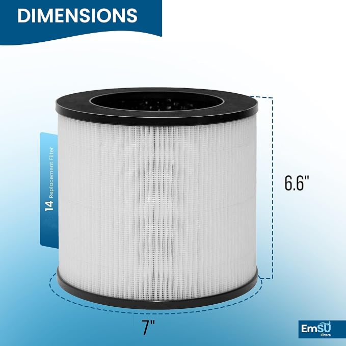 EMSU H13 True HEPA Replacement Filter, Compatible - Image 3