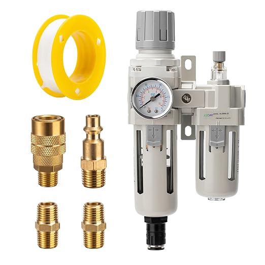 3/8" NPT Auto-Draining Air Filter Regulator Combo by Unknown