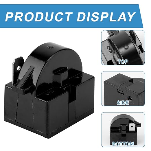 Gosknor 2pcs QP2-4.7 4.7 Ohm Refrigerator Starter Relay & 2pcs 6750C-0005P - Image 4