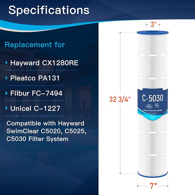 C5030 Pool Filter Cartridges, Compatible - Image 2