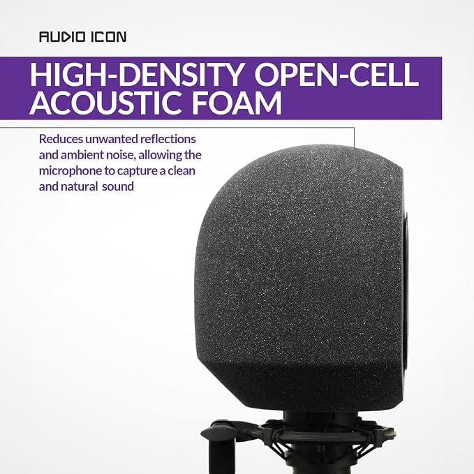 Soundbox Vocal Recording Isolation Booth | Portable Microphone Shield, Pop - Image 6