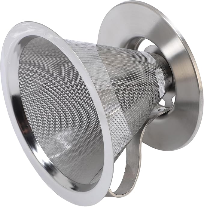 SIXRUN Portable Stainless Steel Cone Coffee Filter, Optimal Extraction - Image 2