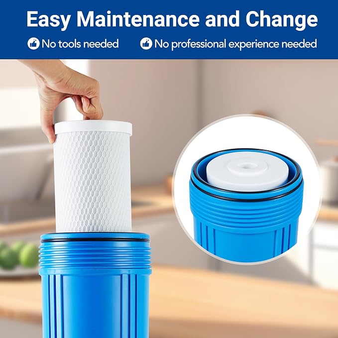 Whole House Carbon Block Replacement Filter Cartridge, Fit - Image 5