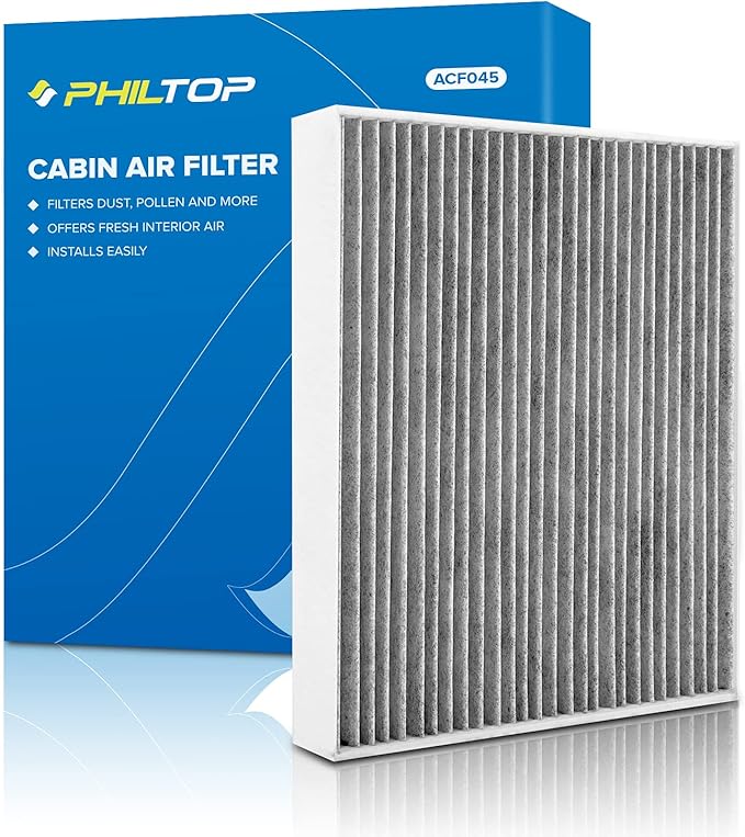 PHILTOP HEPA Cabin Air Filter w/Activated Carbon, Compatible by PHILTOP