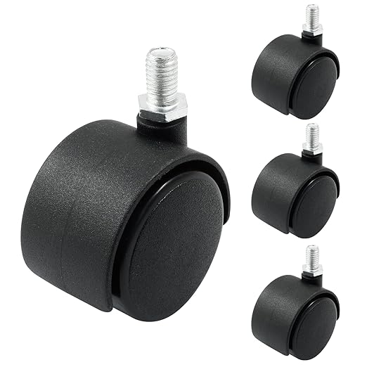 4pcs 1.5 Inch Swivel Caster Wheels, Heavy Duty Swivel Stem Casters Wheel by suiwotin