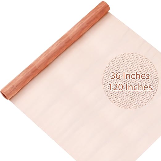 Therwen 36 Inch x 10 ft Copper Mesh Screen 99.9% Pure Copper 40 Mesh Roll Wire by Therwen