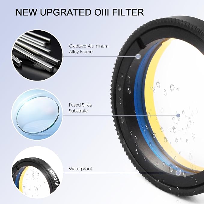 Astromania Telescope Filter 1.25 Inch Upgrated O-III Comet Filter Narrowband - Image 5