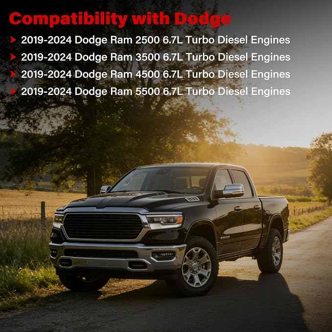 Filter Element Compatible with Dodge Ram 2500/3500/4500/5500 2019-2024 6.7L. - Image 2