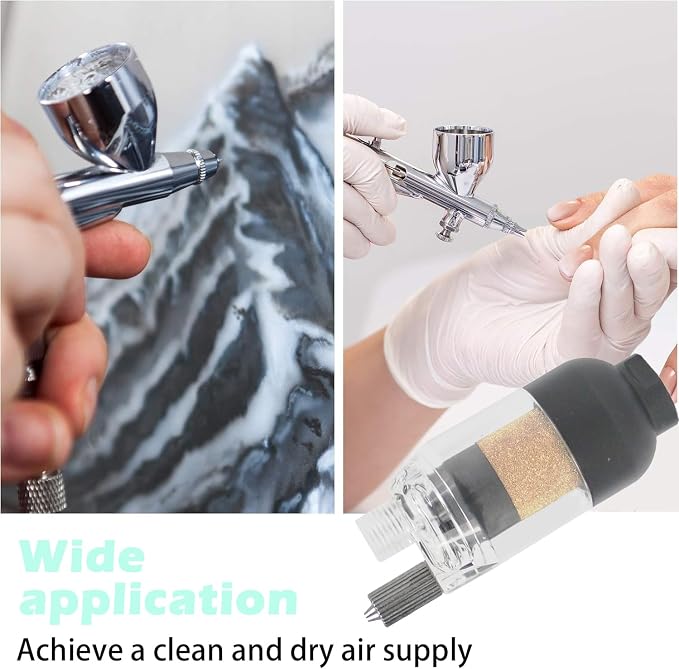 HUBEST Airbrush Filter in-Line Mini Air Filter Water Separator Water Trap - Image 6