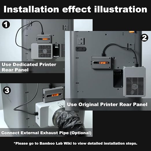 Original Bamboo P2S External Exhaust Fan Kit - Image 2