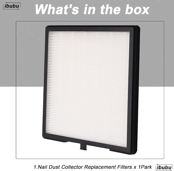 Nail Dust Collector Replacement Filters, 1 Pack Nail Tech Dust Collector Filter - Image 7