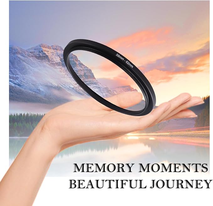 58-62mm Step-Up Ring Adapter, 58mm to 62mm Step Up Filter Ring - Image 2