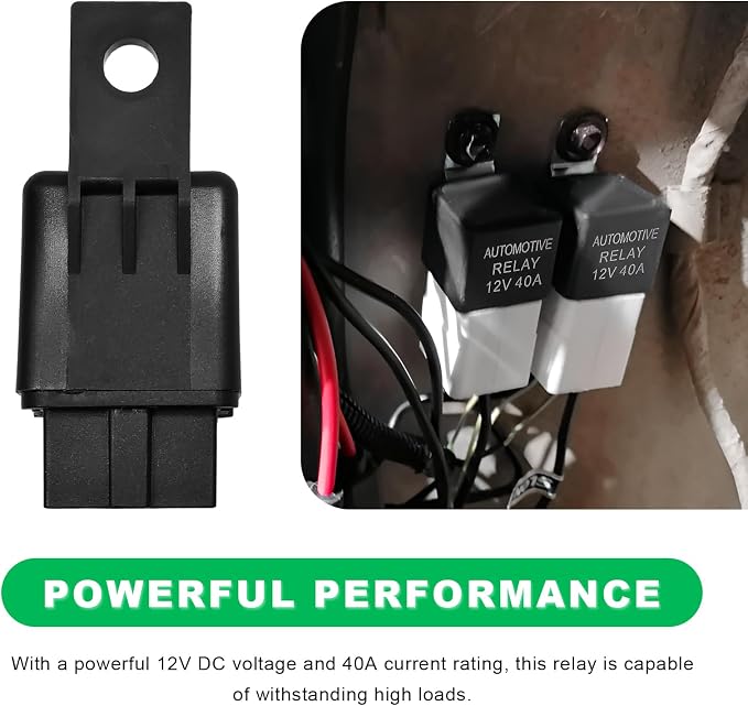 2 PCS FLS821 Car Relays, 12V DC 40A 4 Pin Multi-Purpose Automotive Air - Image 4