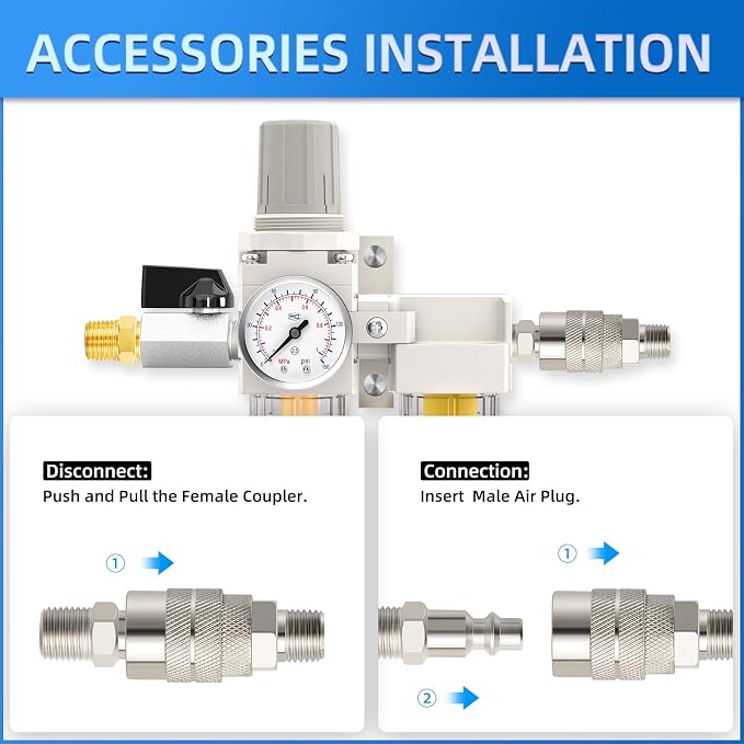 1/4" NPT Air Drying System, Double Air Filters - Image 4