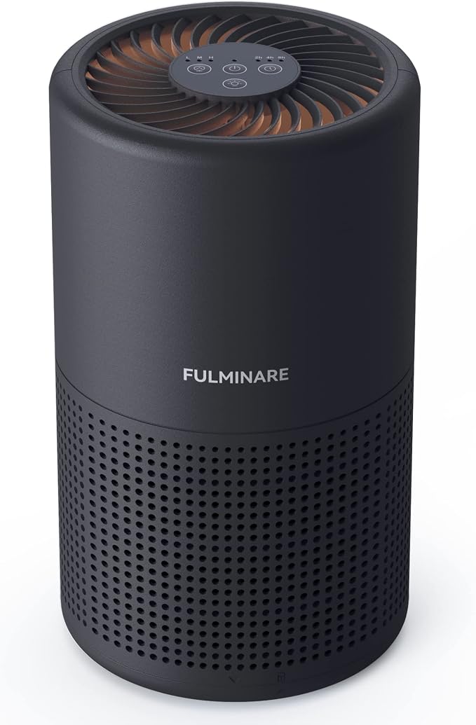 Air Purifiers for Bedroom, FULMINARE H13 True HEPA Air Filter, Quiet Air Cleaner by PureAirPowerfulSound