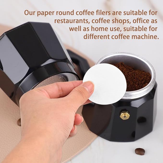 CEYAZYE 200 PCS Round Coffee Filter Paper, 56 mm Disposable Coffee Filters - Image 5