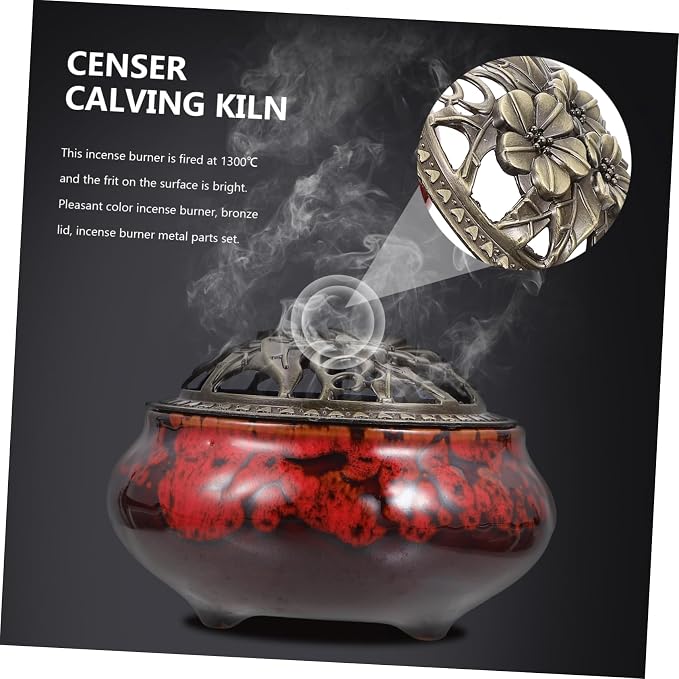 ULTECHNOVO Antique Ceramic Incense Burner - Image 5