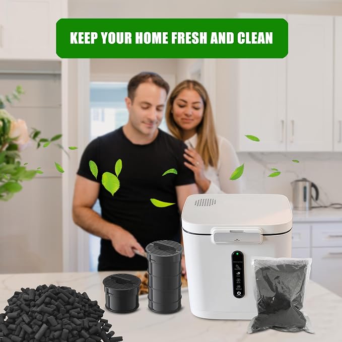 Odor Absorbing Carbon Refills for Fylecen Kitchen Smart Compost Bin, - Image 7