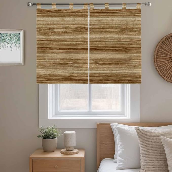 Vintage Western Bedroom Curtains 63 Inch Length, Window Curtains Tab Top - Image 9
