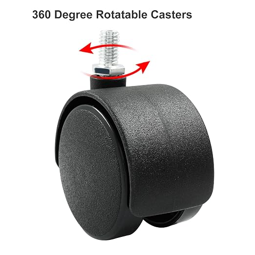 4pcs 2 Inch Swivel Caster Wheels, Heavy Duty Swivel Stem Casters Wheel - Image 3
