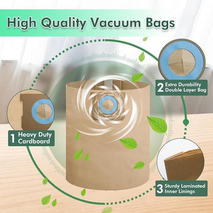 15 Pack DXVA19-4102 Vacuum Bags Compatible - Image 3