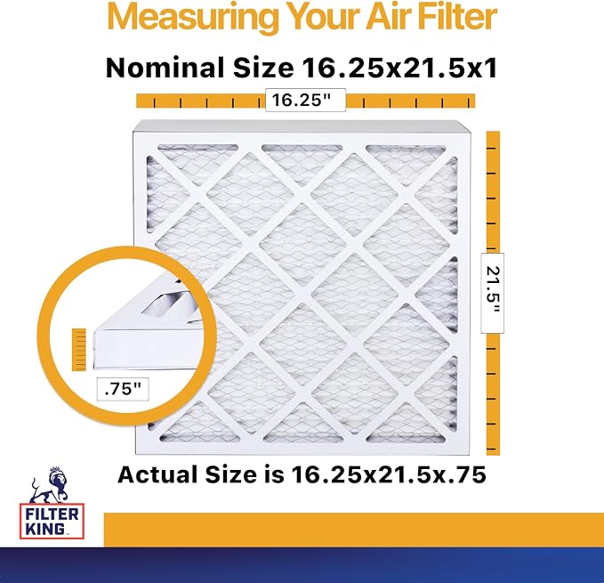 Filter King 16.25x21.5x1 Air Filter | 4-PACK | MERV 13 HVAC Pleated A/C Furnace - Image 2