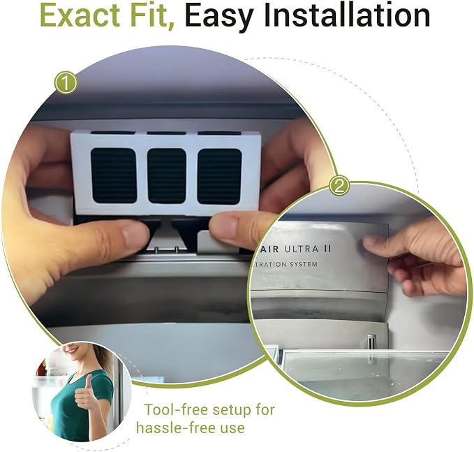6 PACK Upgrade Refrigerator Air Filter Replacement - Image 5
