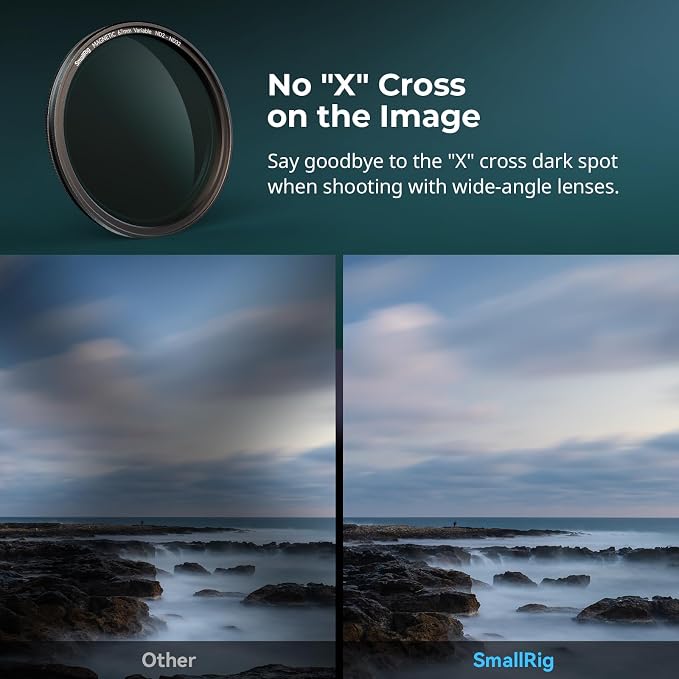 SmallRig 67mm Magnetic Variable ND Filter ND2-ND32 + 67mm Threaded Filter Ring - Image 5