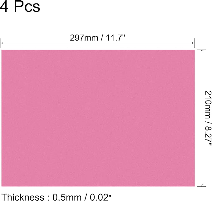 uxcell 4Pcs A4 Gel Light Lighting Filter Overlay Transparent Color Correction - Image 2