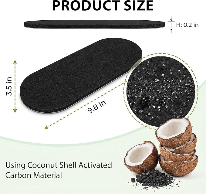 25 PCS Ceiling Fan Blade Filters, Washable Coconut Carbon Air Filter Dust - Image 2