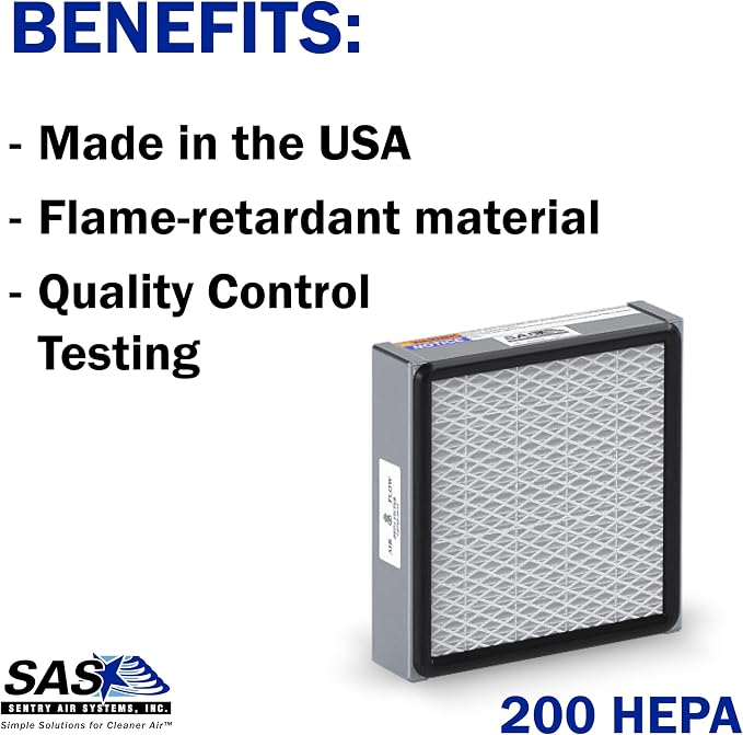 HEPA Filter with Pre-filter for Model 200 Sentry Air Systems – MERV 17 Air - Image 5