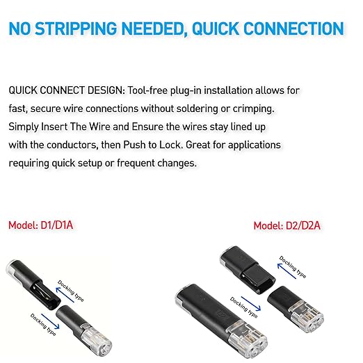 BOENFU Single Wire Plug in Connector, 20 Pack, 16-18 AWG, - Image 4