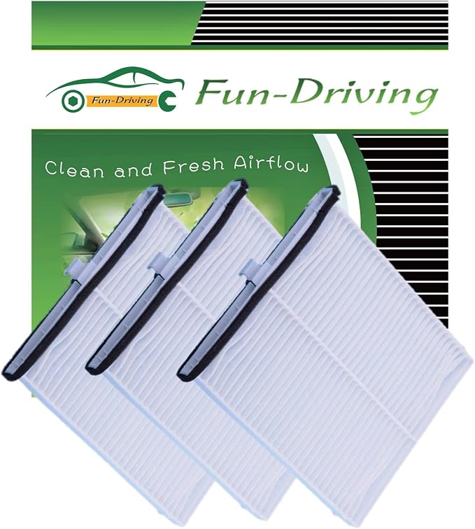 Cabin Air Filter for Mazda 3, Replacement for CF11811, KD45-61-J6X （White by FUN-DRIVING
