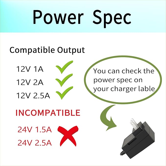 Charger for Levoit Core Mini Air Purifier LAP-C161-KUS LAP-C161-WUS - Image 2