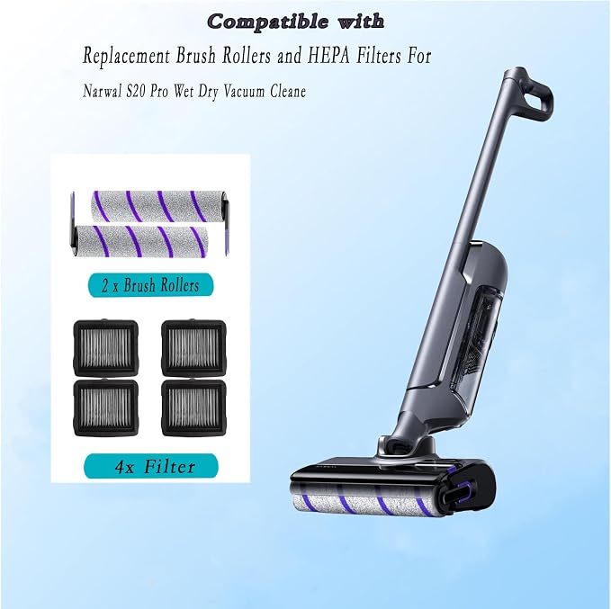 S20 Pro Replacement Parts for Narwal S20 Pro Wet Dry Vacuum Cleaner 6Pcs - Image 2