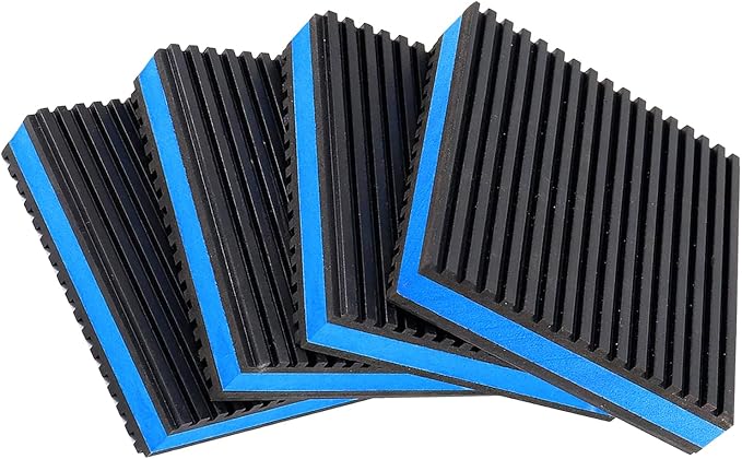 Heavy Duty Anti Vibration Pads, Washing Machine, AC Unit, Non-Slip Ribbed by Unknown