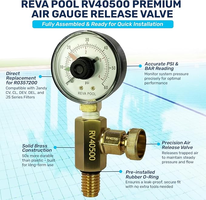 RV40500 Air Gauge Release Valve Assembly | Compatible Replacement - Image 4