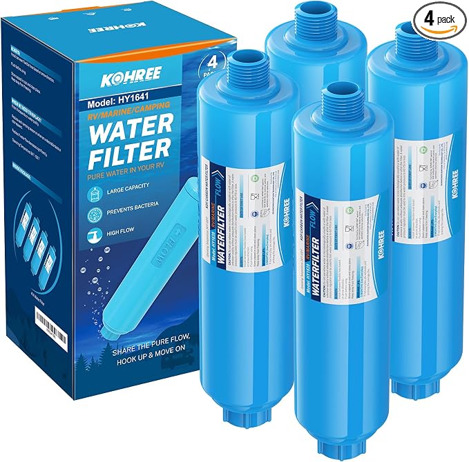 Kohree RV Inline Water Filter, NSF Certified, Camper Water Filter Reduces by BuyNowKohreeRVAccessory