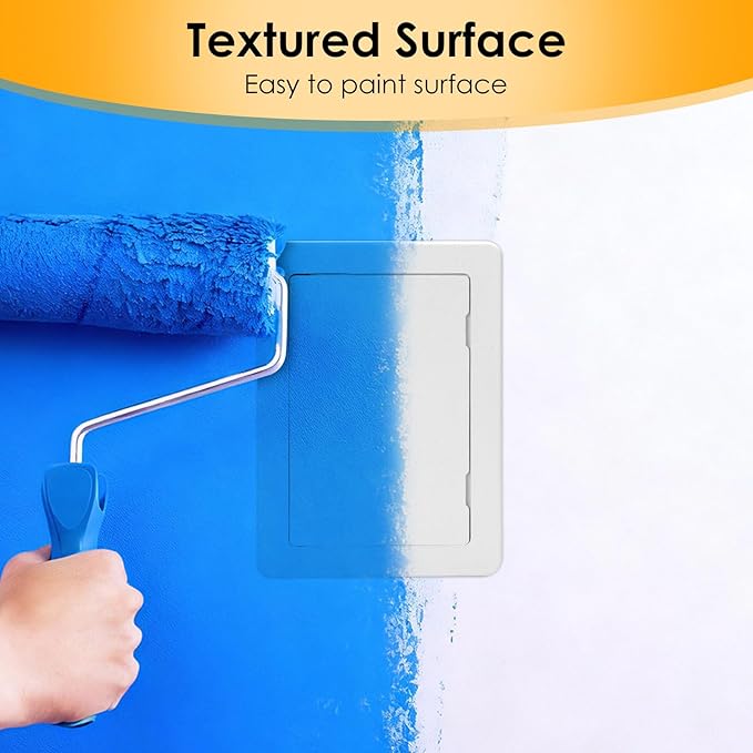 Suteck Plumbing Access Panel for Drywall Ceiling 6 x 9 Inch Reinforced Plastic Wall Access Doors Removable Hinged Panel