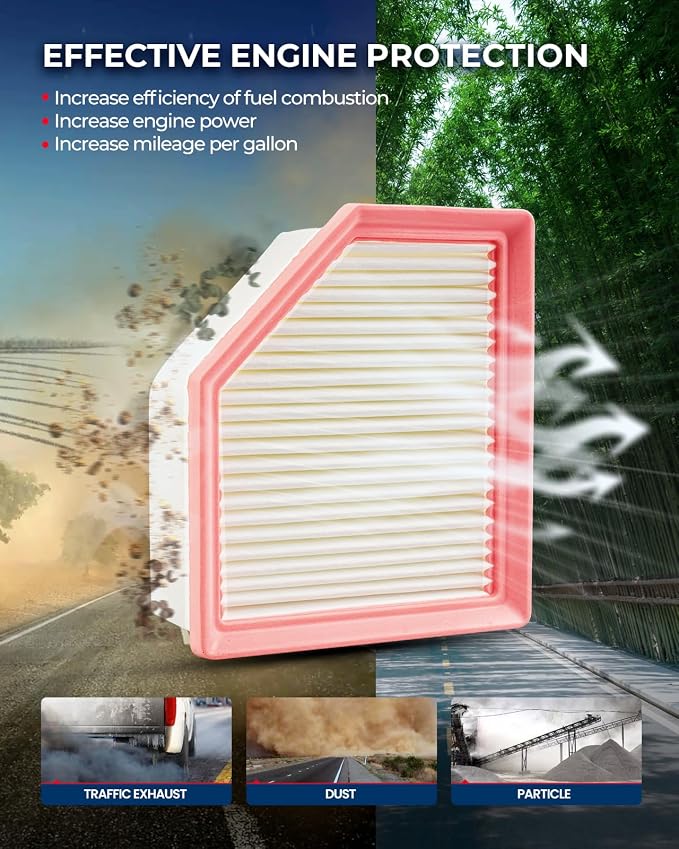KAX Engine Air Filter, CA12967 Replacement - Image 2