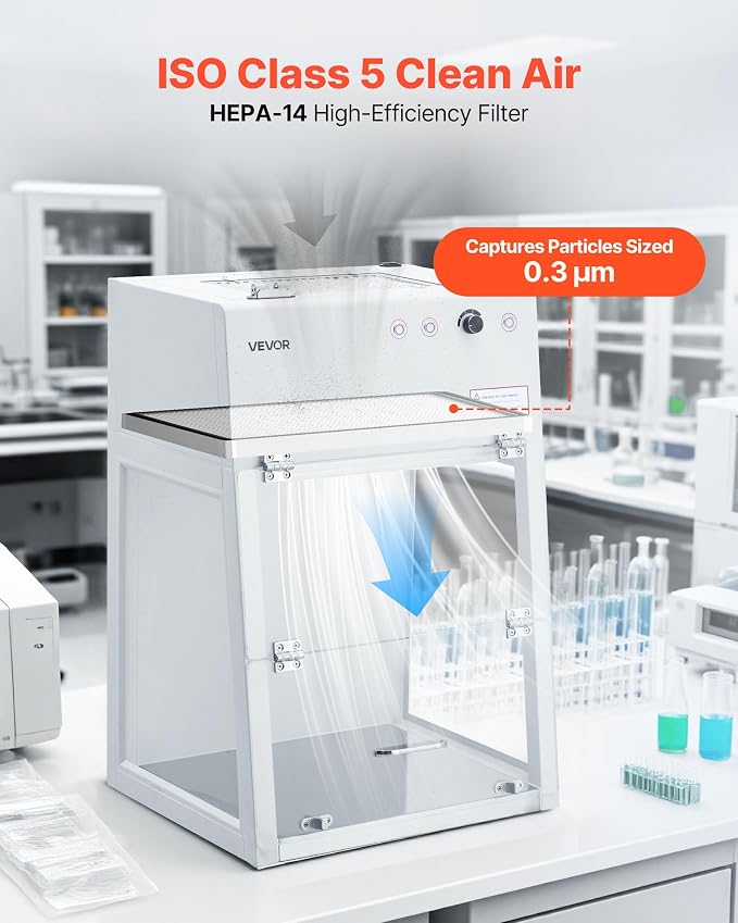 VEVOR Laminar Flow Hood Filter, 18.39 x 11.89 x 2.95 in, 1 Piece HEPA Filter - Image 2