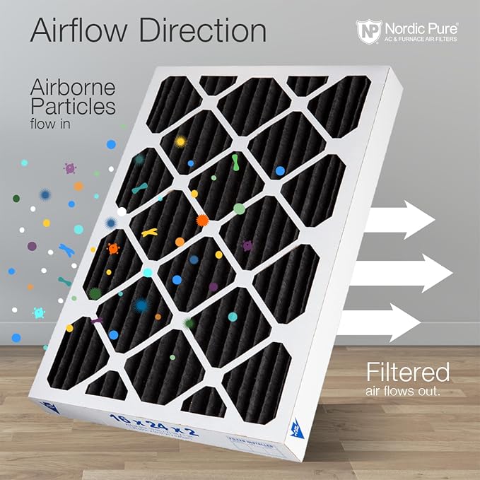 Nordic Pure 20x25x2 Pure Carbon Pleated Odor Reduction Merv 8 Furnace Filters 3 - Image 8