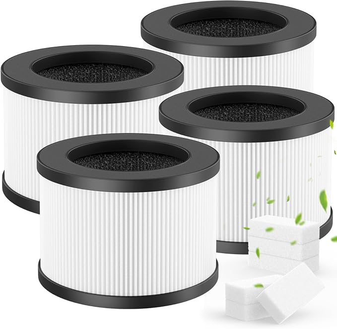 4 Pack BW302 Filter Replacement + 6 Sponge Pads | Compatible by Unknown