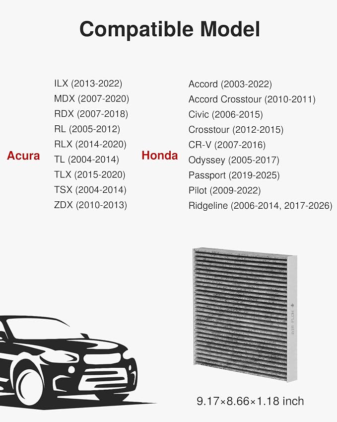 Puroma Cabin Air Filter with Activated Carbon, Replacement - Image 4