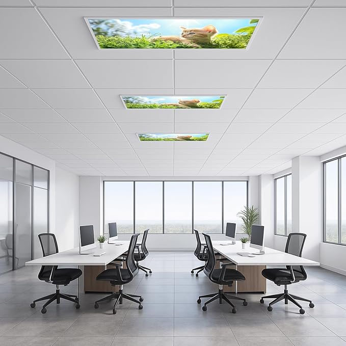 2 Pack Fluorescent Light Covers 4x2 ft Magnetic Light Covers - Image 6