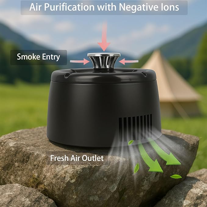 4 Filters +8 Tablets for Smokeless Ashtray Indoor - Image 5