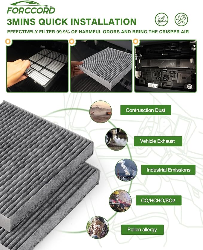 2-Pack HEPA Cabin Air Filter Fits - Image 6