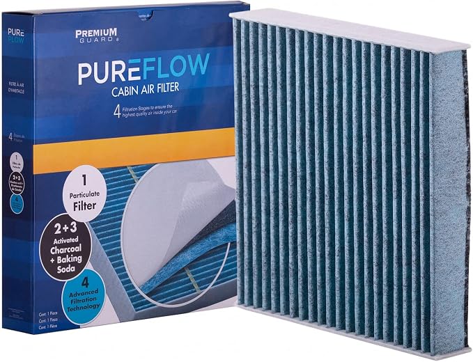 PUREFLOW PC5863X Cabin Air Filter | Fits 2006-2008 Honda Fit 1.5L; 2013-2016 by PremiumGuard